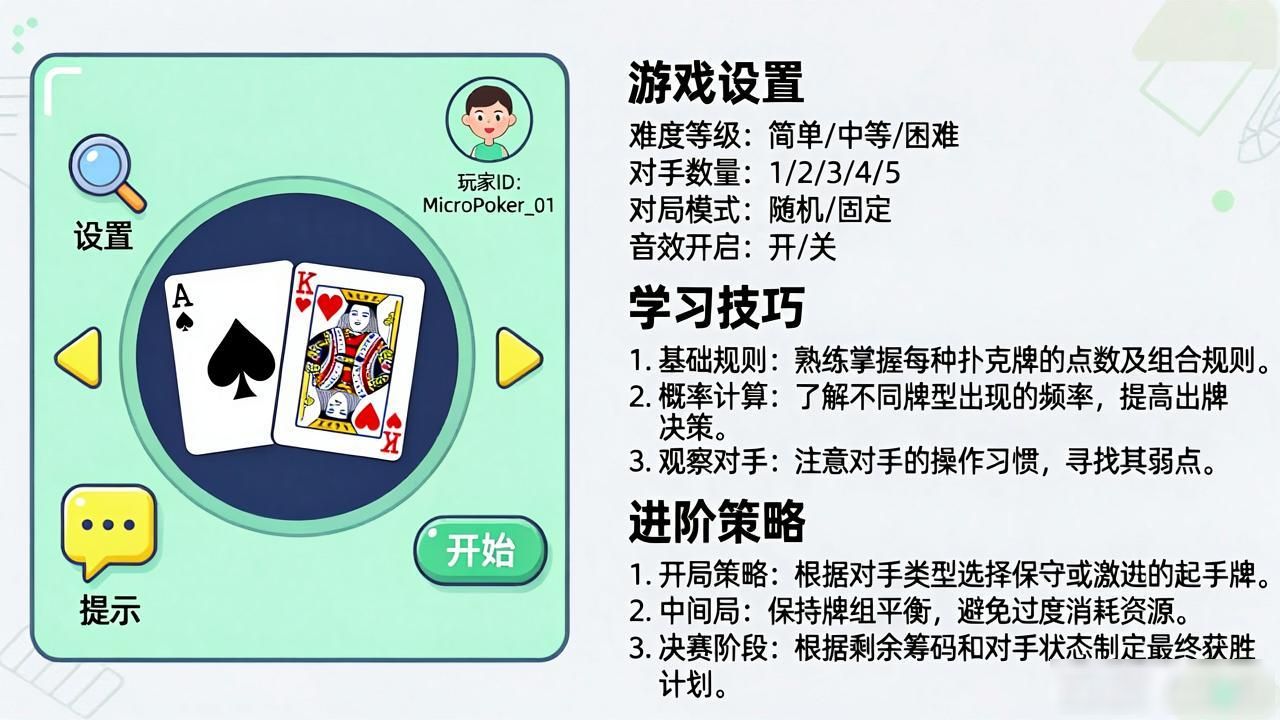 扑克对战平台_扑克牌游戏程序人机对战_微扑克人机对战
