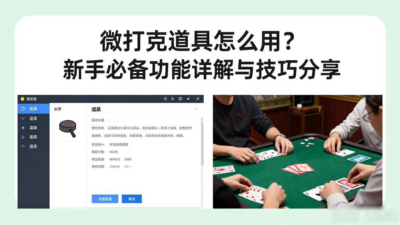 微扑克道具_扑克牌道具玩法_扑克道具有哪些